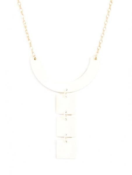 Cream Climbing Trio Necklace