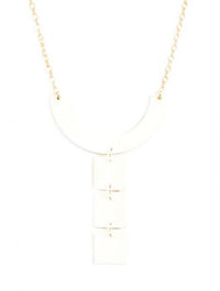 Cream Climbing Trio Necklace