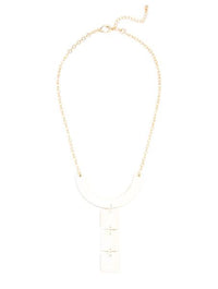 Cream Climbing Trio Necklace