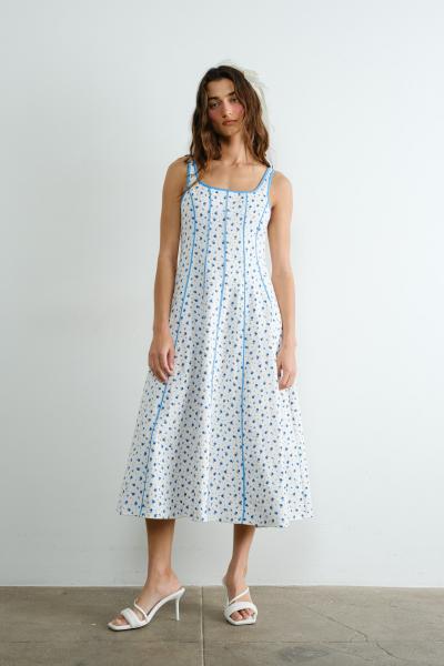 Cotton Flaired Corset Dress