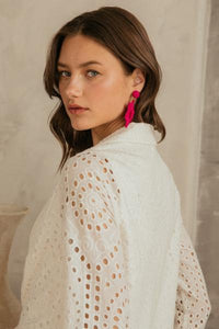 Eyelet Blazer