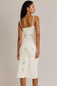 Floral Embroidery Knit Dress