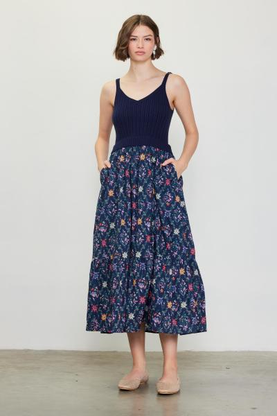 Knit & Cotton Botanical Dress