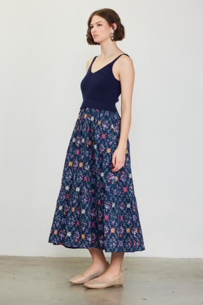 Knit & Cotton Botanical Dress
