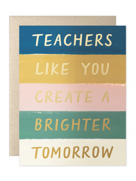 Teacher Brighter Tomorrow Card