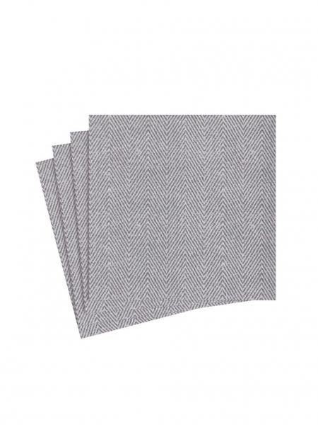 Jute Charcoal Cocktail Napkins - Pack of 20