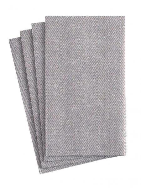 Jute Charcoal Guest Towels - Pack of 20