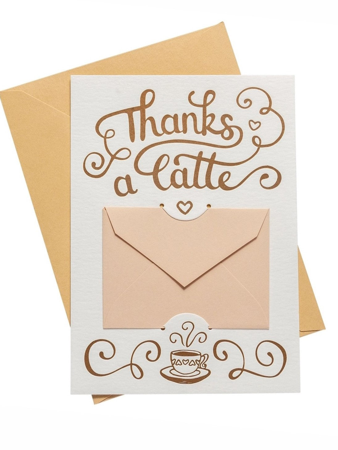 Latte Gift Card Holder Card