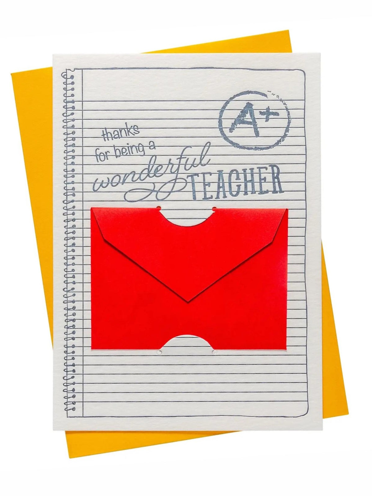 Teacher Gift Card Holder Card