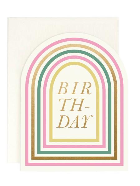 Arched Birthday Card – Vernacular