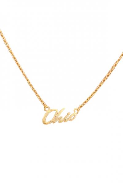 Script Ohio Necklace