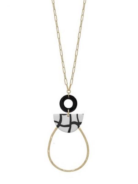 Abstract Teardrop Necklace