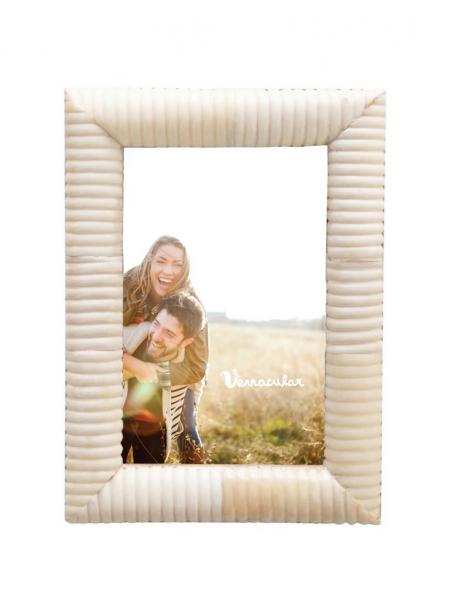 4x6 Carved Bone Photo Frame