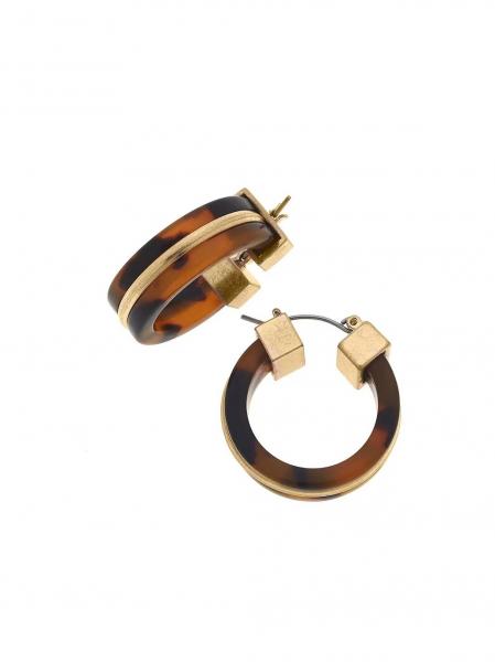 Sloane Tortoise Hoop Earrings