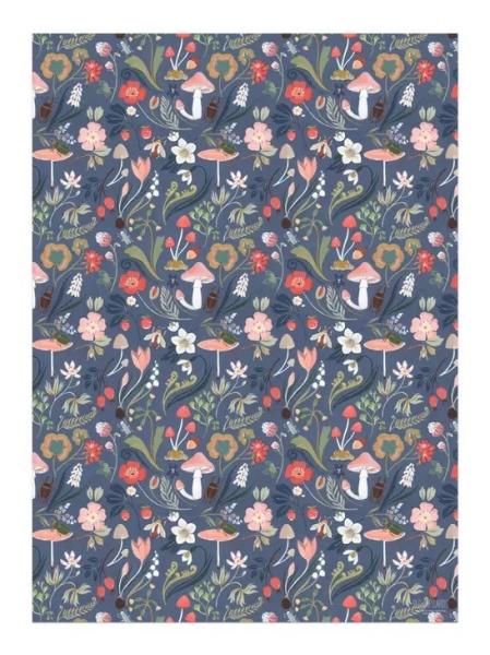 Forest Blue Wrapping Paper - Roll