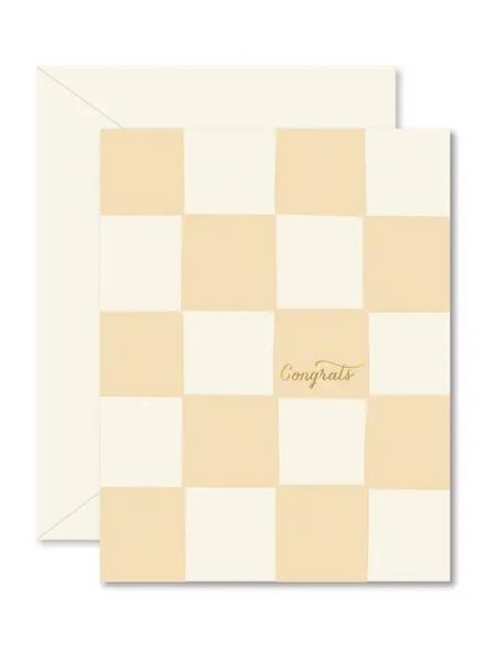 Checkerboard Congrats Card