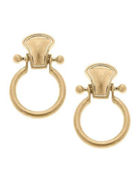 Horsebit Stud Earrings