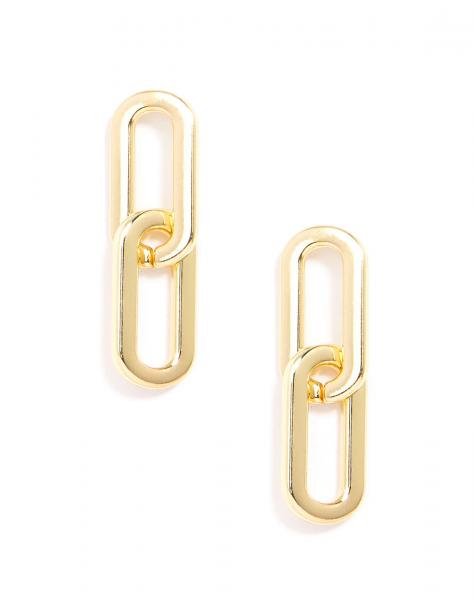 Cable Link Earrings