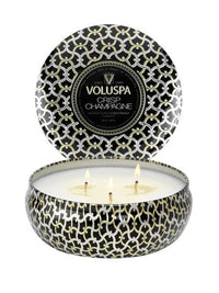 Crisp Champagne 3 Wick Tin Candle