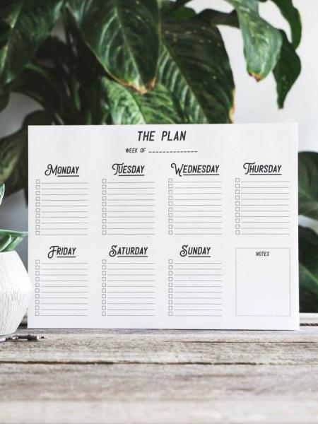 Weekly Planner Notepad