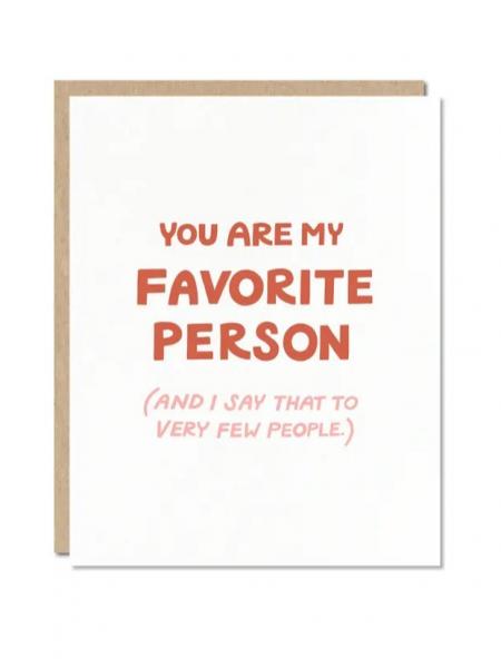 Favorite Person Card