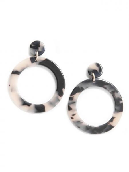 Black Tortoise Mod Earrings