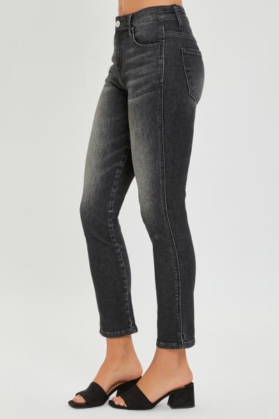 Mid Rise Skinny Faded Denim