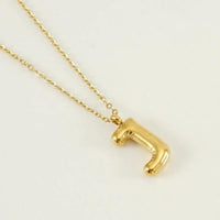 18K Gold Plated Initial Necklace