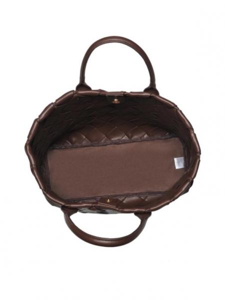 Lander Woven Tote Brown