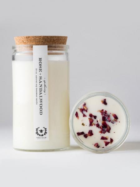 Rose Sandalwood Apothecary Candle