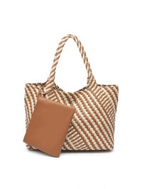 Whitling Woven Tote Brown