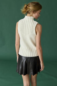 Mila Turtleneck Knit Vest