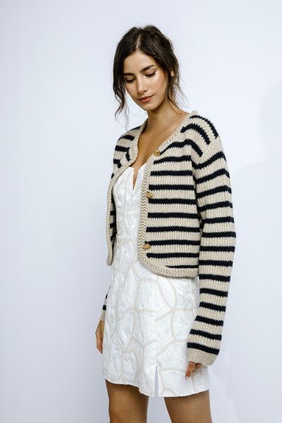 Hathop Button Cardigan