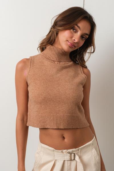 Mianto Sleeveless Turtleneck