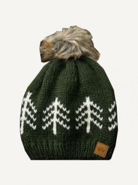 Cabot Evergreens Pom Beanie