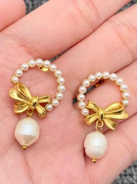 18K Gold Plated Wreath Earrings