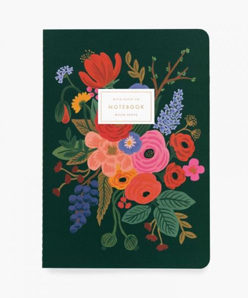 Garden Party Stitched Notebooks S/3