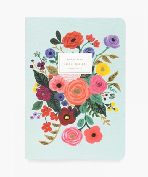 Garden Party Stitched Notebooks S/3