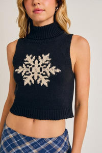 Festive Snowflake Sweater Vest