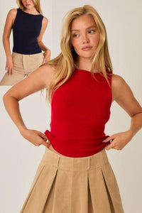 Bondo Knit Boatneck Top