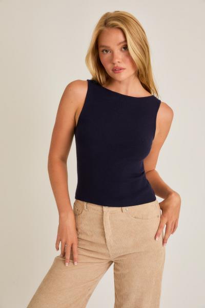 Bondo Knit Boatneck Top