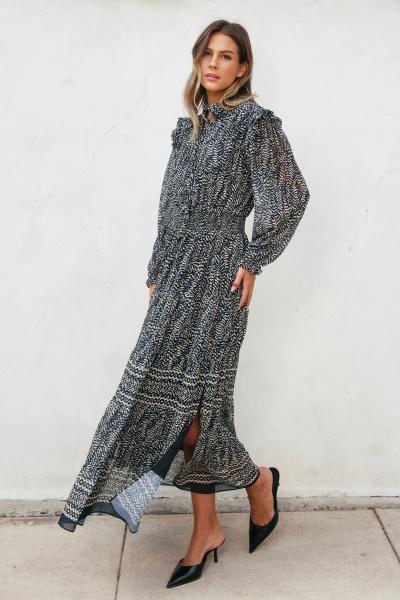 Plenbrooke Ruffled Shoulder  Dress