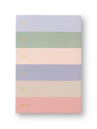 Color Block Weekly Memo Pad