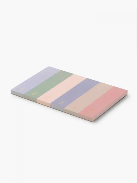 Color Block Weekly Memo Notepad