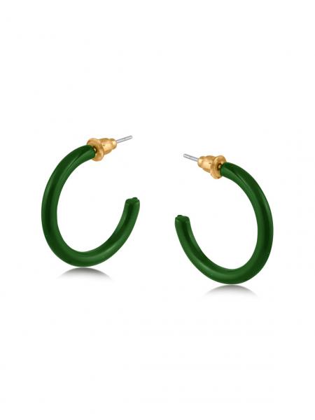 Stamena Enameled Hoop Earrings