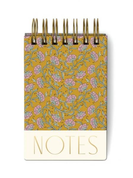 Chunky Notepad - Gold Vintage Floral