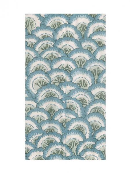 Scallop Blue Guest Towels