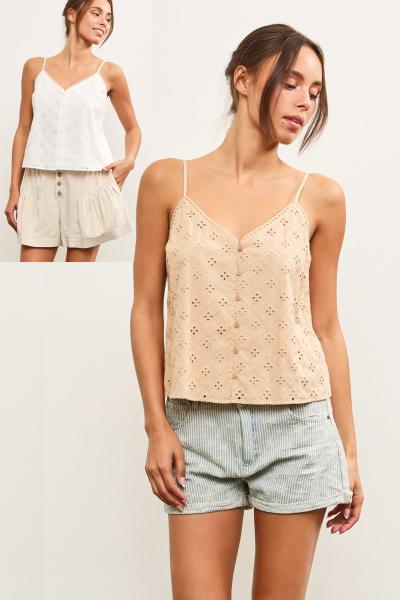 Eyelet Lace Tank