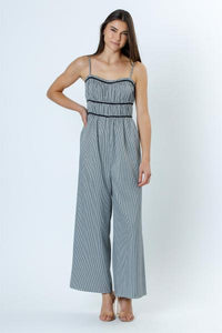 Gingham Ruffled Jumpsuit