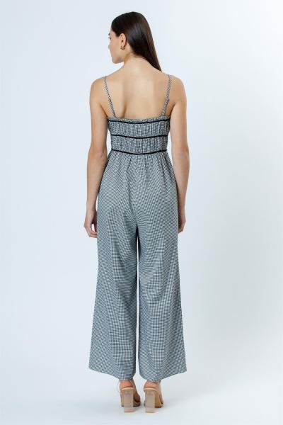 Gingham Ruffled Jumpsuit